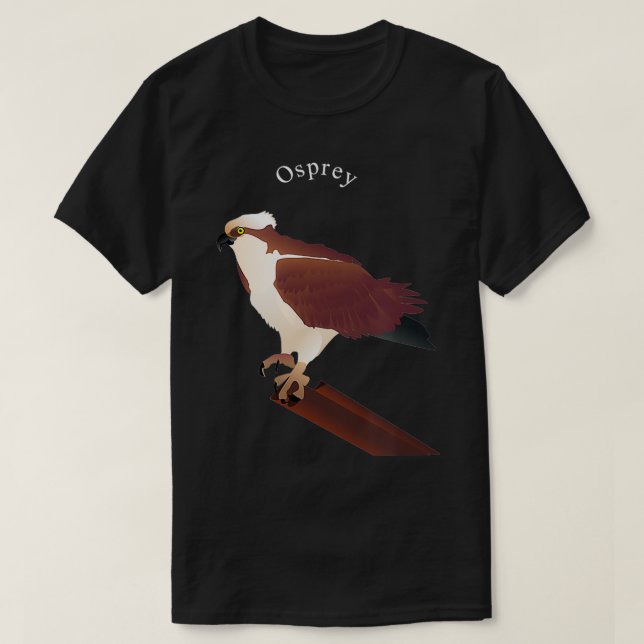Osprey Hawk Bird Älskare T Shirt (Design framsida)