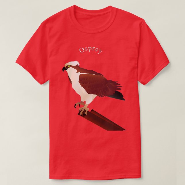Osprey Hawk Bird Älskare T Shirt (Design framsida)