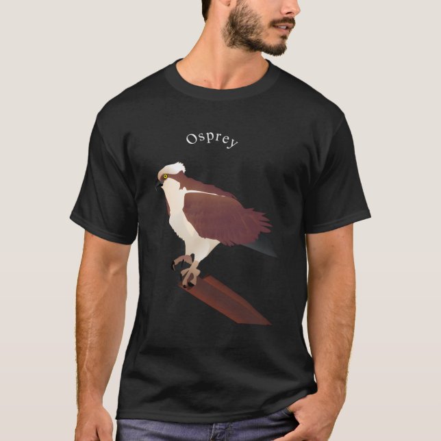 Osprey Hawk Raptor Bird T Shirt (Framsida)
