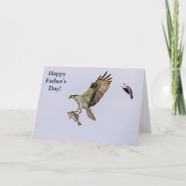 Osprey jagas av en rödvingad svart fågel kort