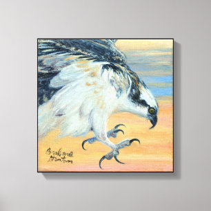 ’Osprey Landing’ Canvastryck