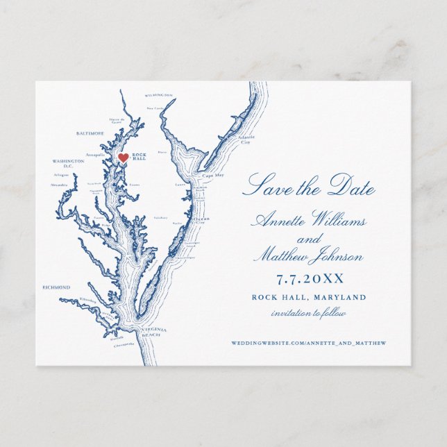 Osprey Point in Sten Hall MD - spara datum Meddelande Vykort (Framsida)