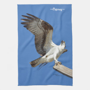Osprey som sträcker ut vingar Kitchen Towel Kökshandduk