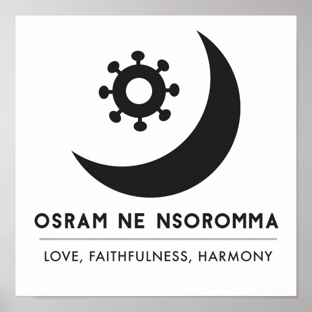 Osram ne nsoromma | kärlek, trohet, harmoni poster (Framsidan)