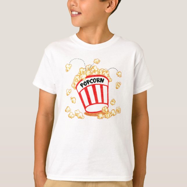 Ösregna av Popcorn T Shirt (Framsida)