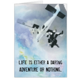 Ösregna listar: Skydiving Hälsningskort