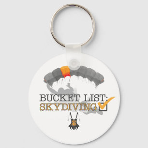 Ösregna listar: Skydiving Nyckelring