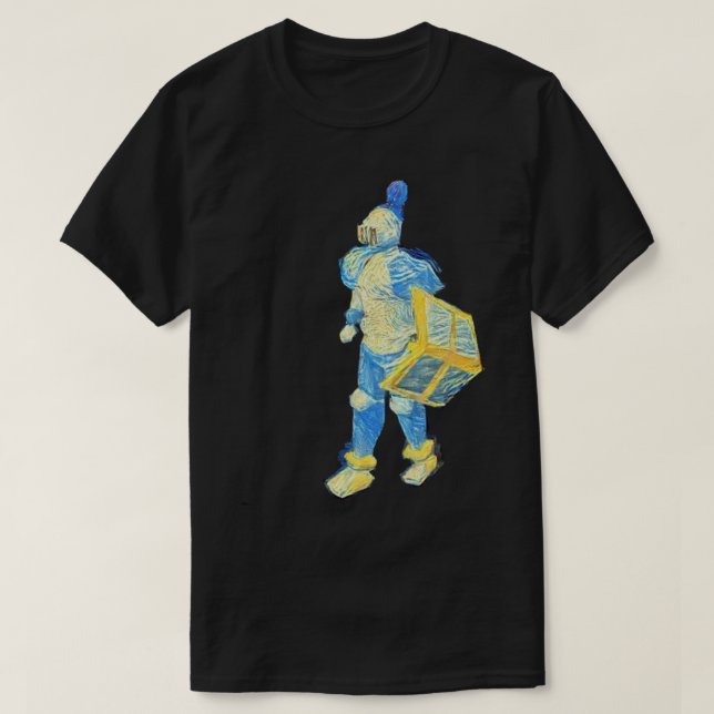 OSRS Rune Armor Knight Starry Night Illustration T Shirt (Design framsida)