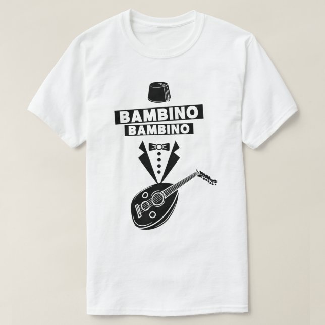 Oss 117 Bambino Sång T Shirt (Design framsida)