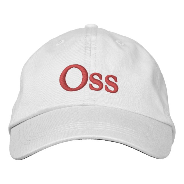 Oss Embroized Baseball Cap Broderad Keps (Framsida)