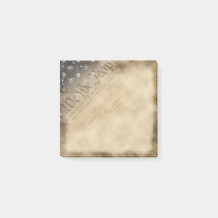 Oss folket amerikanska flagganvintagestil post-it block