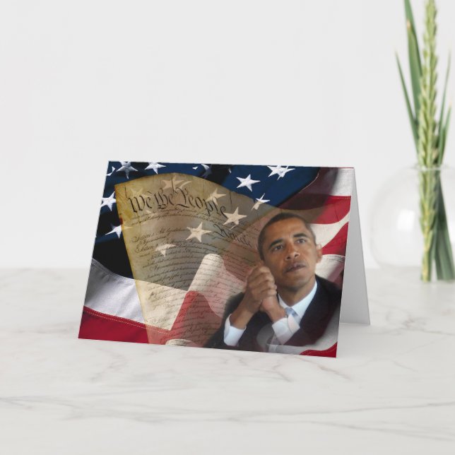 Oss folket… Barack Obama & konstitutionen Kort (Framsida)