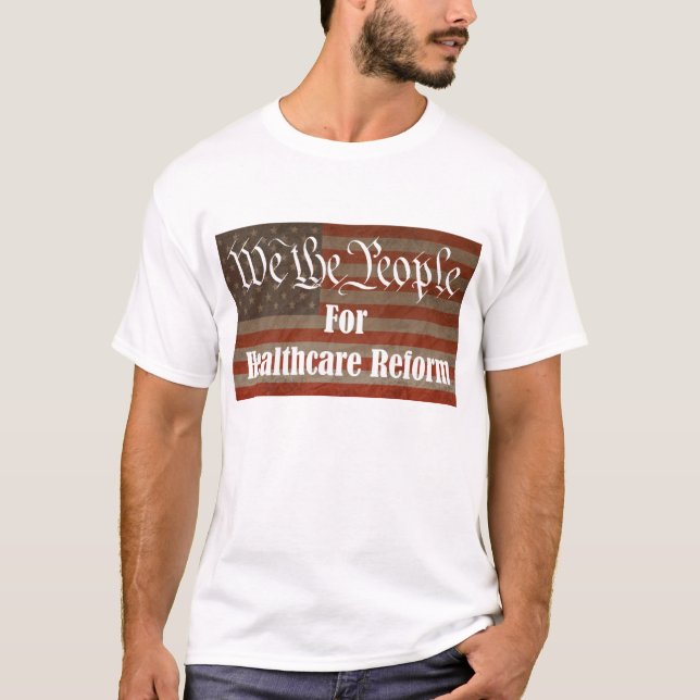 Oss folket för sjukvårdreform tee shirt (Framsida)