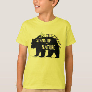 Oss folket stativ upp för naturen - björn t shirt