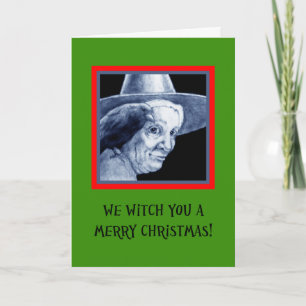 Oss häxa dig god jul helgkort