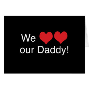 Oss hjärtapappa hälsningskort