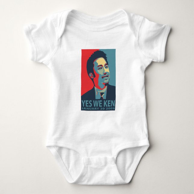 Oss ja Ken (Obama) - skräddarsy babySleeper - Tee Shirt (Framsida)