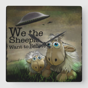 Oss som den Sheeple väggen tar tid på Fyrkantig Klocka
