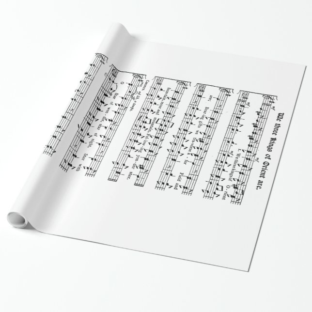 Oss tre kungar som slår in papper presentpapper (Utrullad)