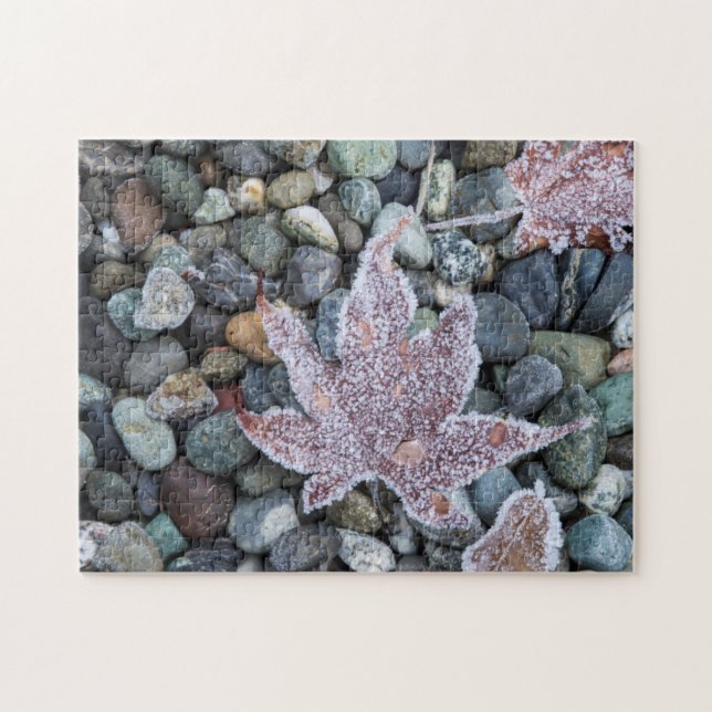 Oss, Wa, Bainbridge Island. Tidig morgonfrost 2 Pussel (Horisontell)