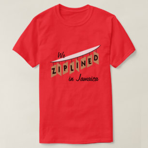 Oss Ziplined i Jamaica - anpassade Tee