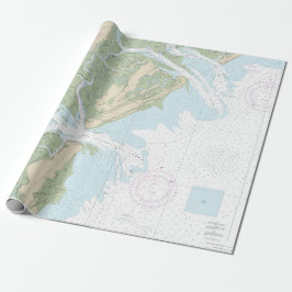 Ossabaw och St Catherines Ljud Nautical Chart Presentpapper