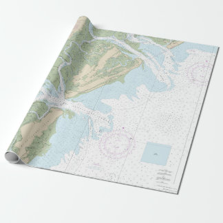 Ossabaw och St Catherines Ljud Nautical Chart Presentpapper