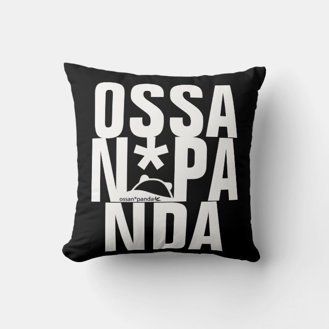 ossan*panda björn dekorativ kudde (Framsida)
