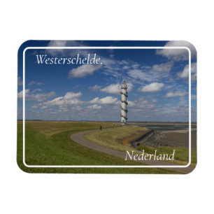 Ossenisse Radar Torn, Zeeland, Nederländerna Magnet