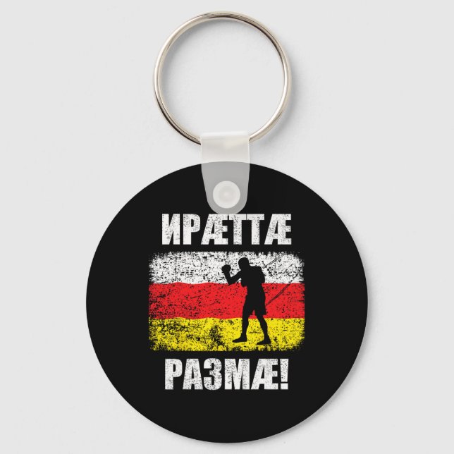 Ossetian Boxing Fläkt Iraettae Razmae Nyckelring (Framsida)