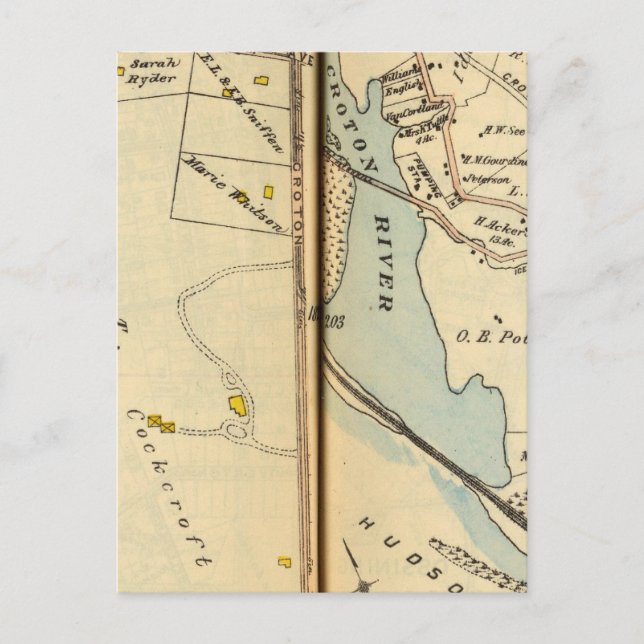 Ossining, New York 2 Vykort (Framsida)