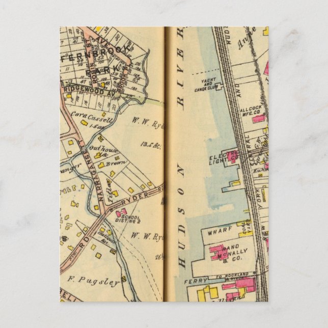 Ossining, New York 3 Vykort (Framsida)