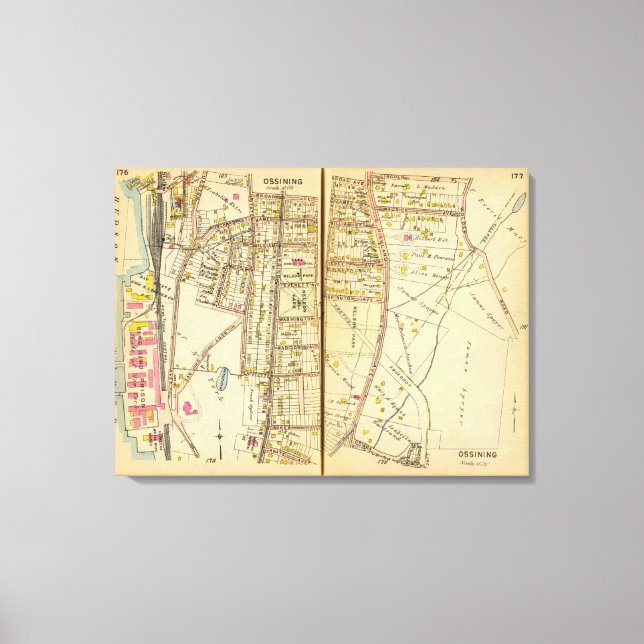 Ossining, New York Canvastryck (Framsida)
