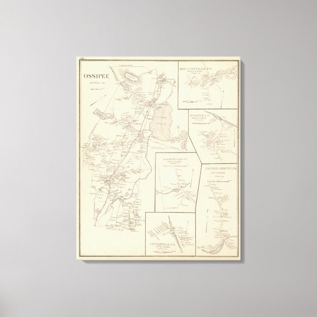 Ossipee Carroll Co Canvastryck (Framsida)