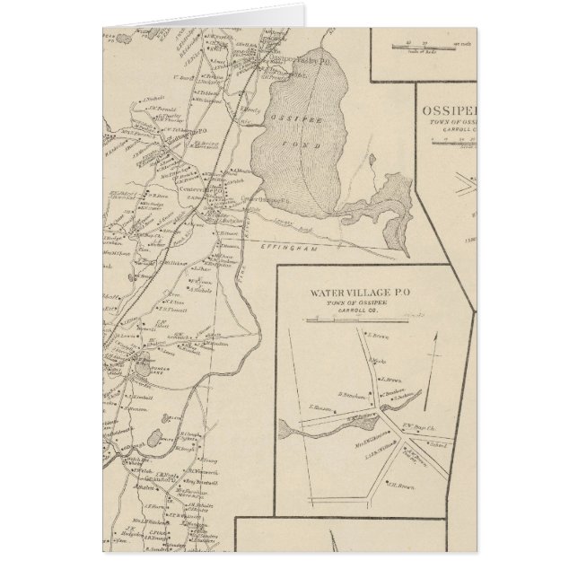 Ossipee Carroll Co Hälsningskort (Framsidan)