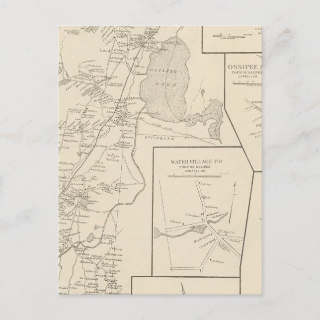 Ossipee Carroll Co Vykort (Framsida)