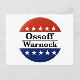 Ossoff Warnock Georgia Runoffs Vykort