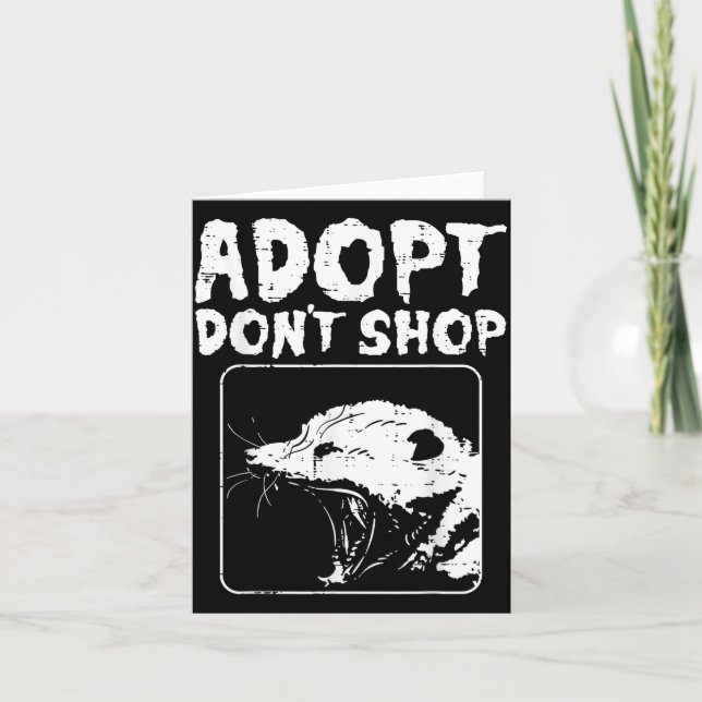 Ossum Adopt Dont Shop Ssum Street Cat Pet Women Me Kort (Framsida)