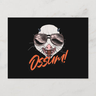 Ossum Possum Opossum Gopher Vykort