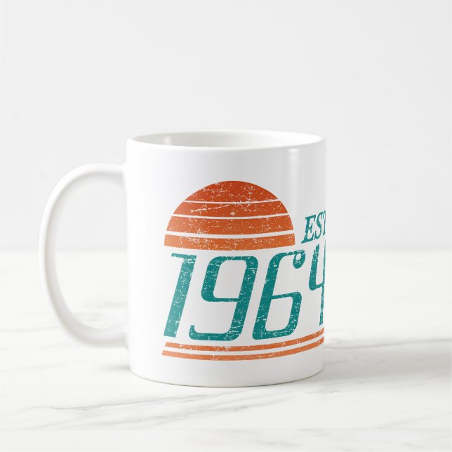 Öst. 1964 Vintage 60 år gammal Kaffemugg (Vänster)