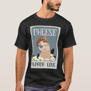 Ost Alpaca Kärlek Guanaco Llama Vicuna Uppfödare A T Shirt