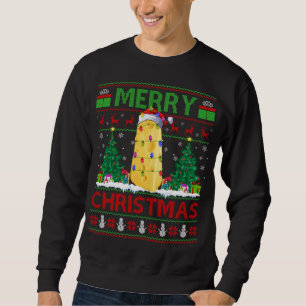 Ost Älskare Julafton Träd Ugly Santa Cheese Jul Lång Ärmad Tröja