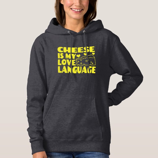 Ost är Mitt Kärlek-språk - Chesse Älskare T Shirt (Framsida)
