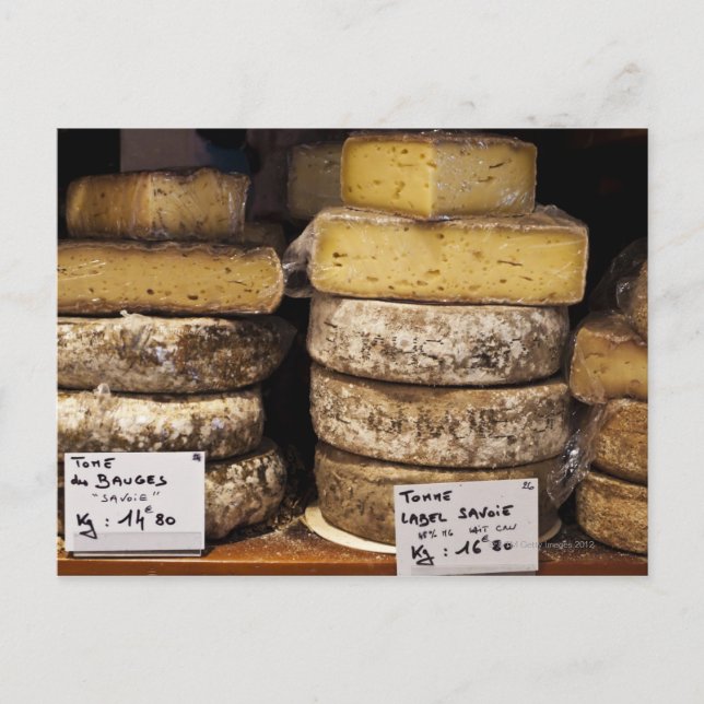 Ost av artistisk regional fransk vykort (Framsida)