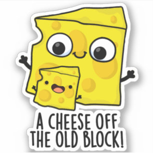 Ost av den gamla blockerade, ynka matbössan klistermärken