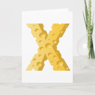 Ost Brev X Typografi Kort