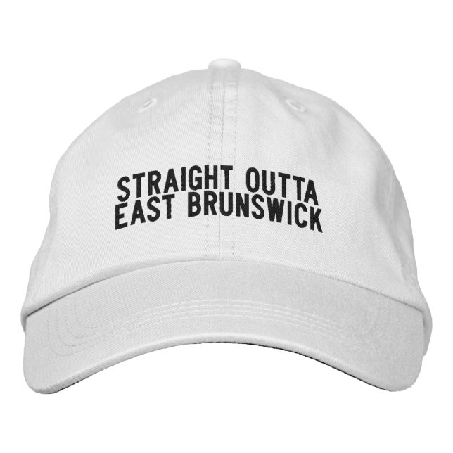 Öst Brunswick New Jersey Hatt Broderad Keps (Framsida)