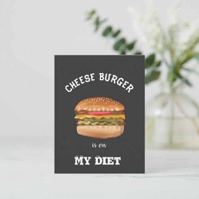 Ost Burger finns på mina kostkort Vykort (Stående Fram)
