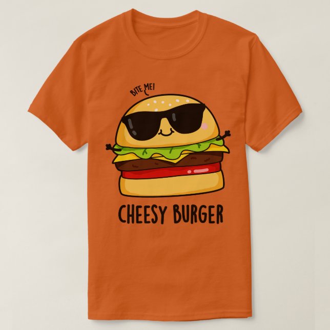 Ost Burger Funny Food Puns 1 T Shirt (Design framsida)