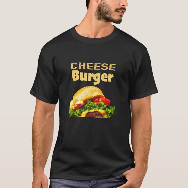 Ost Burger National Hamburger Day Fast Mat T Shirt (Framsida)